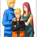 minato  kushina and naruto by inner