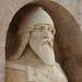 Árpád kori harcos restaurált szobra a Halászbástyán