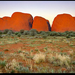 Olgas with sunset glow.