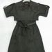 90730A-19A PRADA BLACK COTTON&POLYESTER DUSTCOAT DRESS SIZE 2 4 