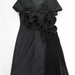 90804A-06A PRADA BLACK WOOL COTTON DRESS SIZE 2 4 6 PRICE USD 45