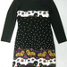 90924A-16  GUCCI BLACK WOOL JERSEY DRESS SIZE 2 4 6 PRICE USD43