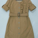 90721A-27 CHANEL LIGHT TAN COTTON&POLYESTER DRESS SIZE 2 4 6 PRI