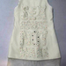 90731C-49   CHANEL WHITE WOOL&GAUZE DRESS SIZE 2 4 6  PRICE USD 