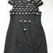 90810B-41A CHANEL BLACK WOOL&COTTON DRESS SIZE 2 4 6 PRICE USD 4