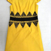 91009B-42A  CHANEL YELLOW WOOL DRESS SIZE 2 4 6 PRICE USD57