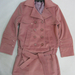 91017A-11A  CHANEL  PINK WOOL COAT SIZE 2 4 6 PRICE USD49