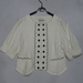 90806A-38 MIU MIU WHITE COTTON&LINEN COAT SIZE 2 4 6 PRICE USD 3