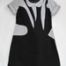 90804A-37 DKNY BLACK COTTON JERSEY&COTTON DRESS SIZE 2 4 6 PRICE