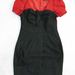 91015A-40A DKNY RED&BLACK WOOL DRESS SIZE 2 4 6 PRICE USD28