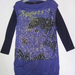 90723A-39 ANNA SUI PURPLE-BLUE WOOL JERSEY DRESS SIZE 2 4 6 PRIC