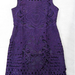 91009B-1A  ANNASUI PURPLE WOOL DRESS SIZE 2 4 6 PRICE USD48