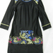 91017A-30   ANNA SUI BLACK COTTON JERSEY DRESS SIZE 2 4 6 PRICE 