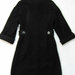 90924B-24  KENZO BLACK WOOL COAT SIZE 2 4 6 (BACK) PRICE USD58