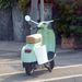 green scooter