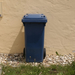 blue dustbin