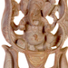 blessing ganesha seated on damaru with trident rn34